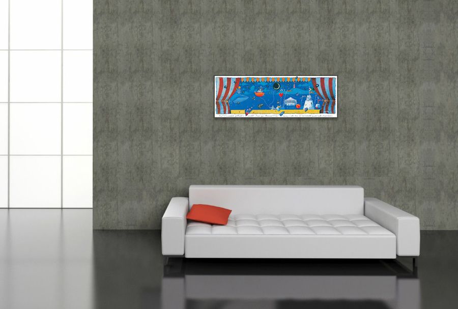 Agostini - Teatro Sul Mare, Decorative MDF Panel (100x35cm)