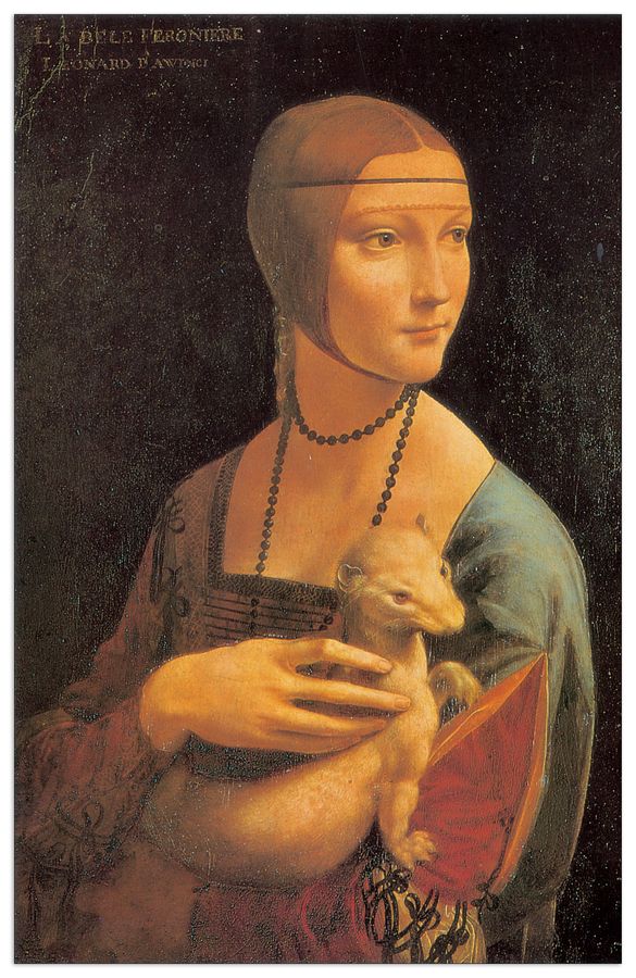 Da Vinci - Dama con Ermellino, Decorative MDF Panel (64x100cm)