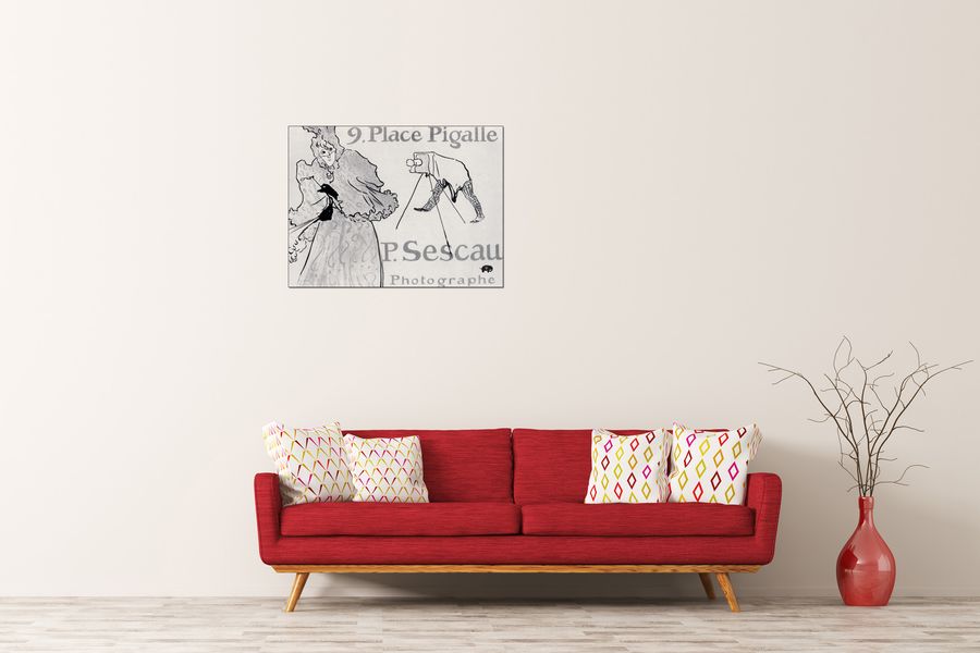 Toulouse-lautrec - Photorapher Sescau, Decorative MDF Panel (80x60cm)
