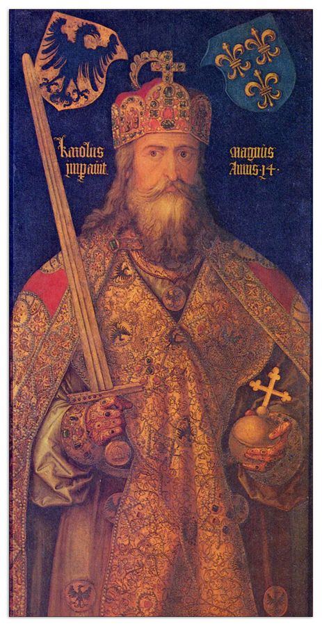 Albrecht Dürer - Emperor Charles the Great, Decorative MDF Panel (50x100cm)
