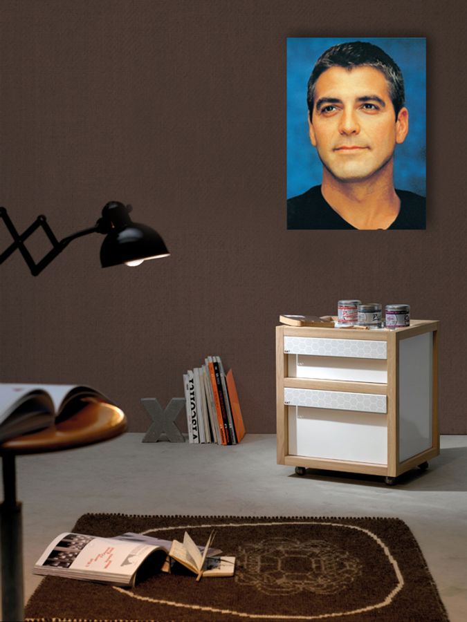 Null - George Clooney, Decorative MDF Panel (57x80cm)
