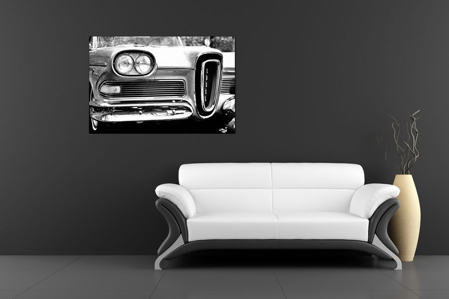 Art Studio - Antique Car, Decorative MDF Panel (90x60cm)