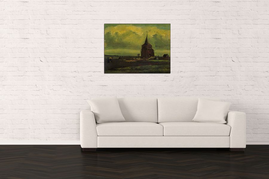Van Gogh Vincent - Old Tower, Decorative MDF Panel (80x60cm)