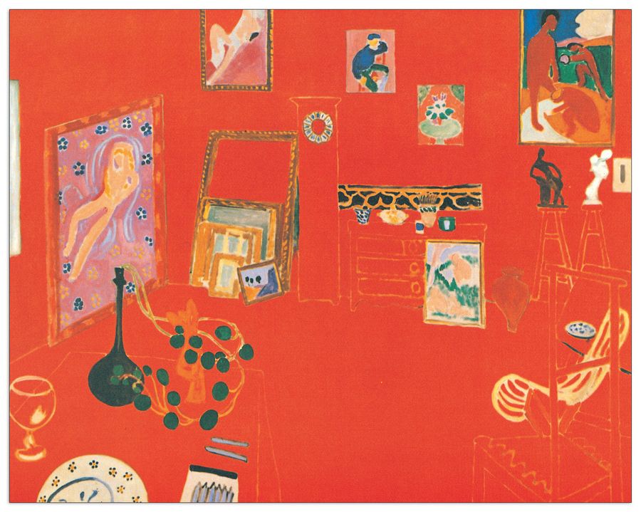 Matisse - Lo Studio Rosso, Decorative MDF Panel (39x31cm)