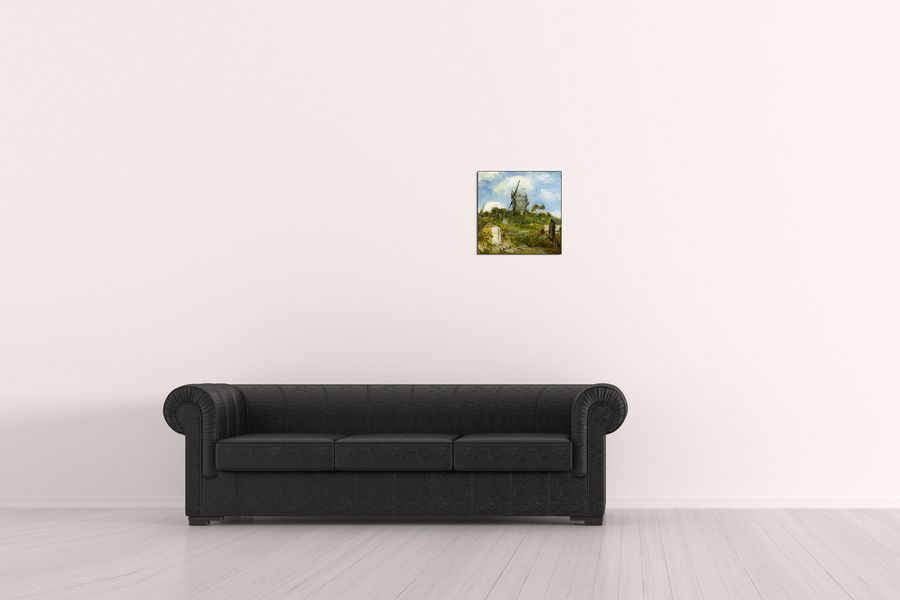Van Gogh Vincent - Blut Fin Windmill , Decorative MDF Panel (30x30cm)