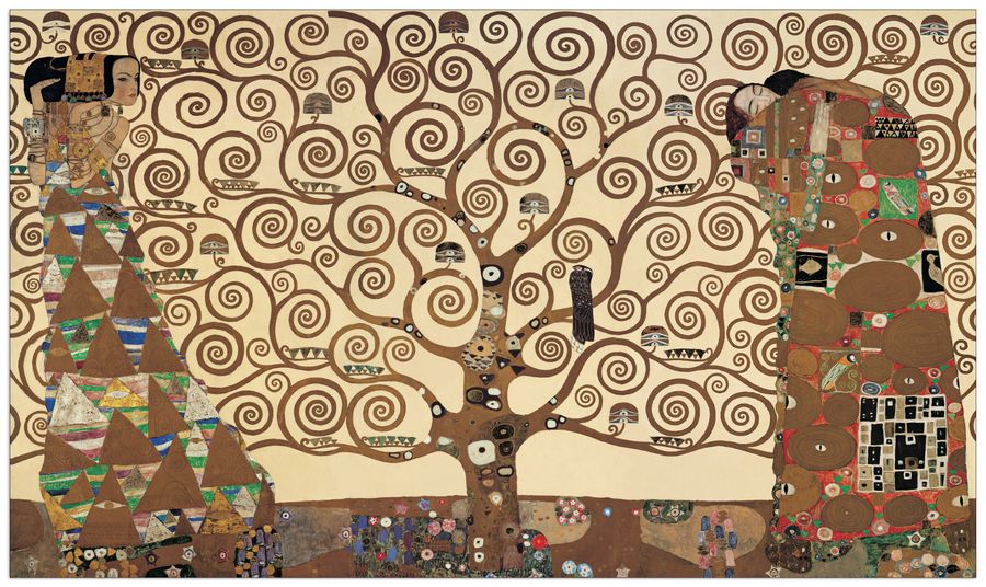 Klimt - The Tree of Life, Decorative MDF Panel (136x80cm)