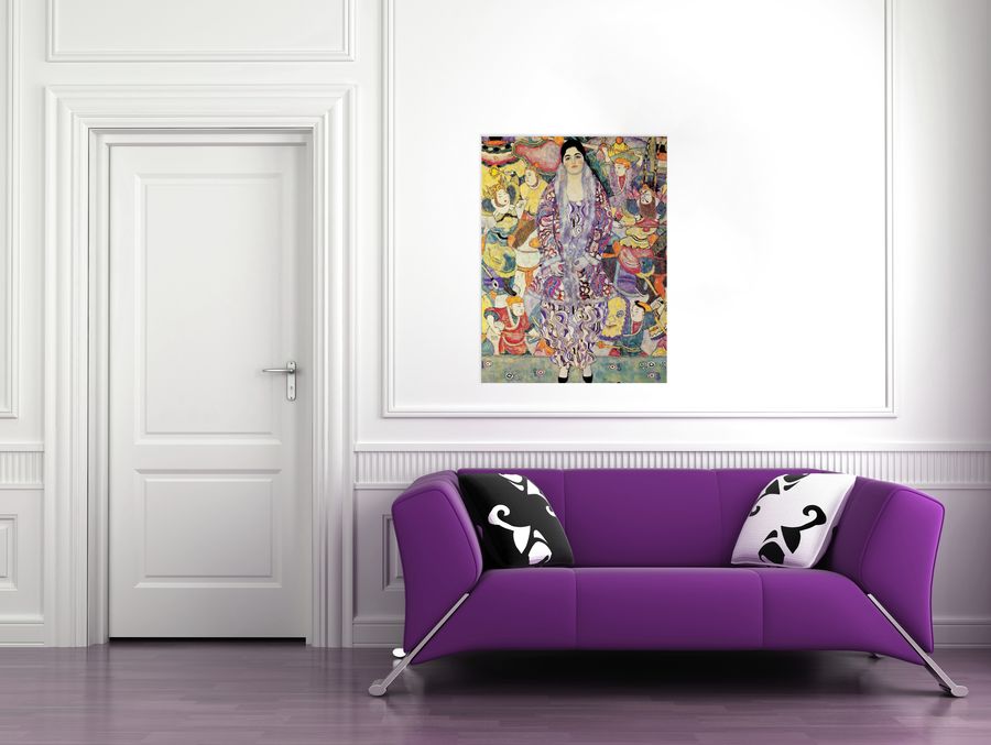 Klimt - Bildinis Friederike Maria, Decorative MDF Panel (75x100cm)