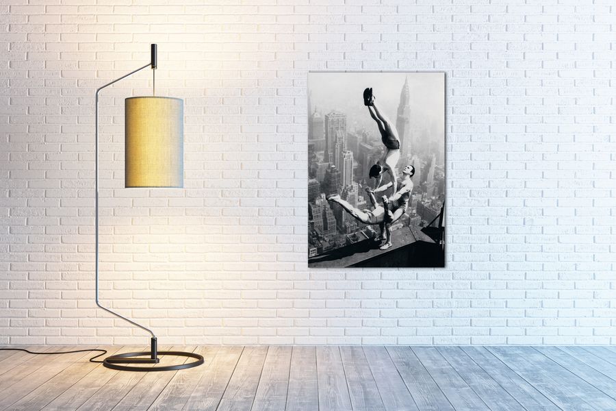 Anonymous - Acrobati Empire state building, Decorative MDF Panel (70x100cm)