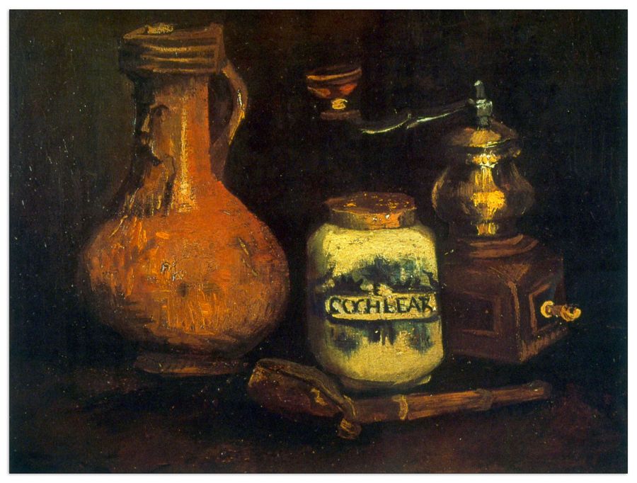 Van Gogh Vincent - Coffee Mill, Decorative MDF Panel (120x90cm)