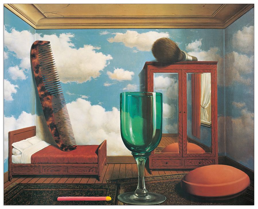 Magritte - Les Valeurs, Decorative MDF Panel (80x64cm)