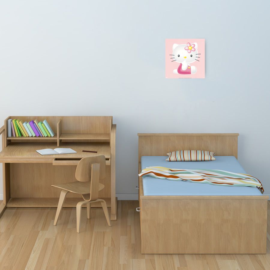 Sanrio - Hello Kitty Pink, Decorative MDF Panel (30x30cm)