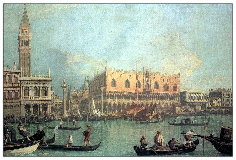 Canaletto - Palazzo Ducale, Decorative MDF Panel (90x60cm)