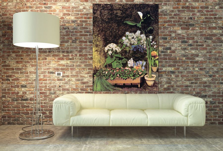 Renoir Pierre-auguste - Spring flowers, Decorative MDF Panel (90x120cm)