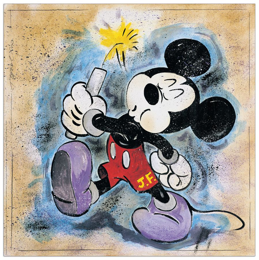 Lombardino - Explosive Mouse, Decorative MDF Panel (70x70cm)