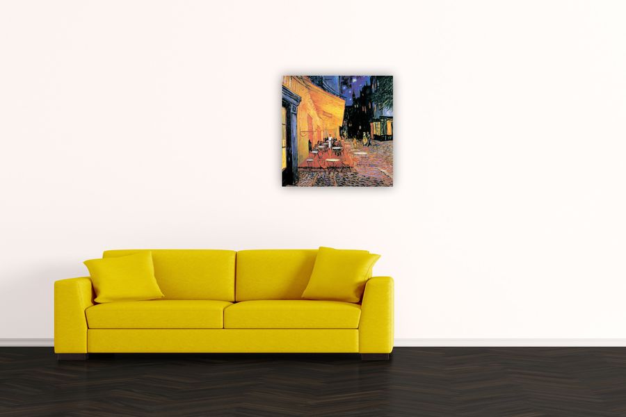 Van Gogh - Il Café Detail, Decorative MDF Panel (50x50cm)