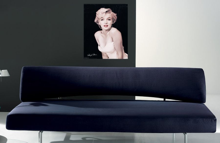 Null - Marilyn Monroe, Red Lips, Decorative MDF Panel (40x50cm)