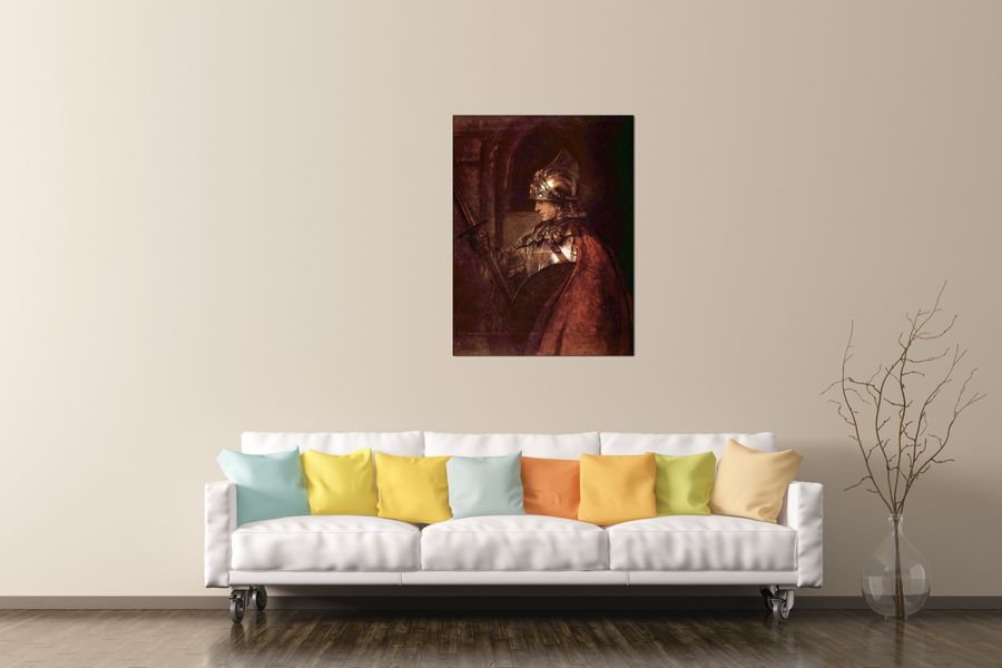 Rembrandt - Man with arms (Alexander the Great), Decorative MDF Panel (60x80cm)