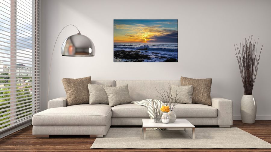 Art Studio - Tramonto, Decorative MDF Panel (90x60cm)