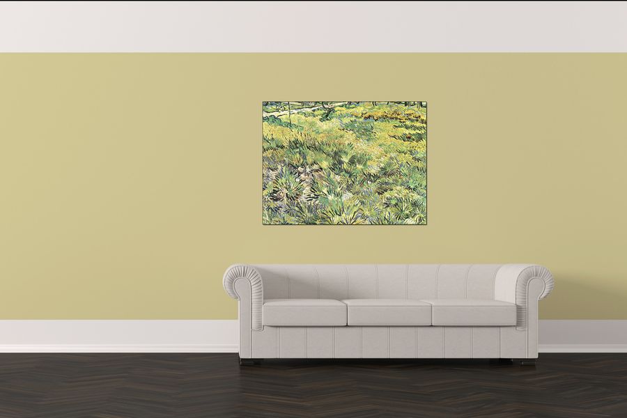 Van Gogh Vincent - Meadow in the Garden of Saint-Paul Hospital, Decorative MDF Panel (120x90cm)