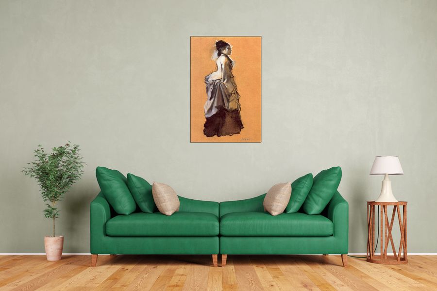 Degas Edgar - Young lady in the road costume, Decorative MDF Panel (60x90cm)