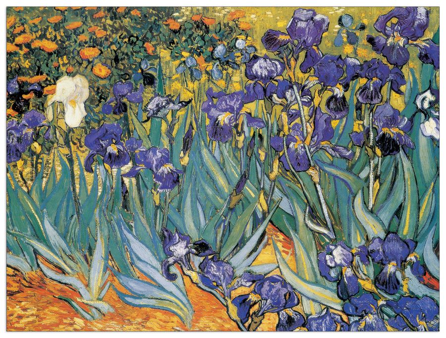Van Gogh - Irises, Decorative MDF Panel (80x60cm)