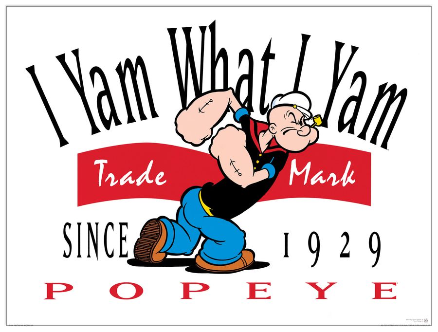 Segar - Popeye Since 1929, Decorative MDF Panel (120x90cm)