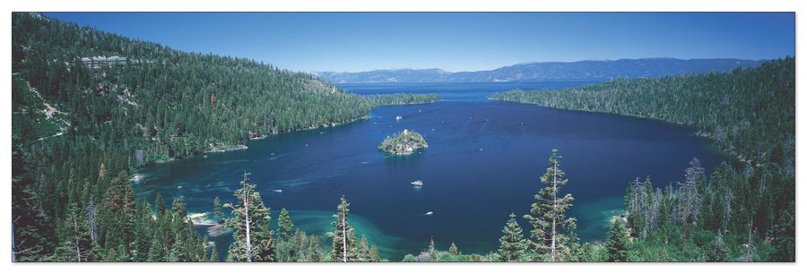 World Panoramic - U.S.A. Panoramic, Decorative MDF Panel (120x38cm)