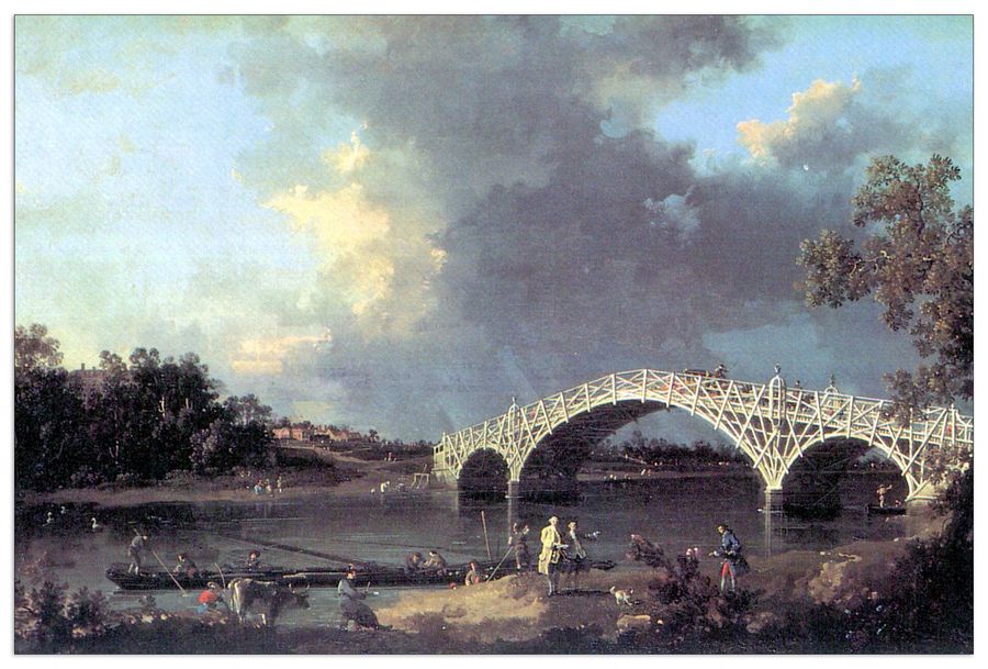 Canaletto - Bridge, Decorative MDF Panel (90x60cm)
