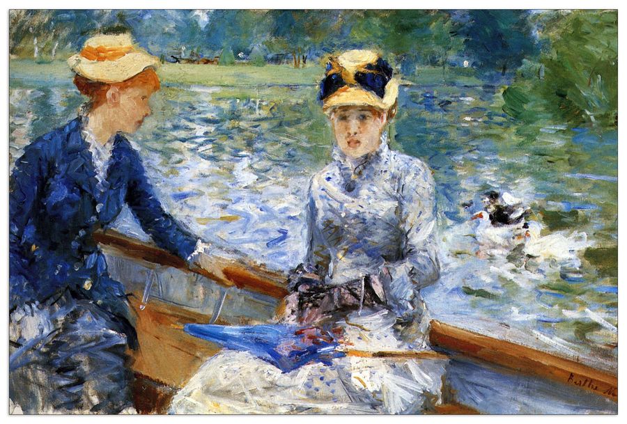 Renoir Pierre-auguste - Summer day, Decorative MDF Panel (90x60cm)