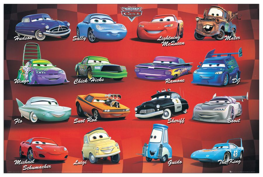 Disney - Cars, Decorative MDF Panel (90x60cm)