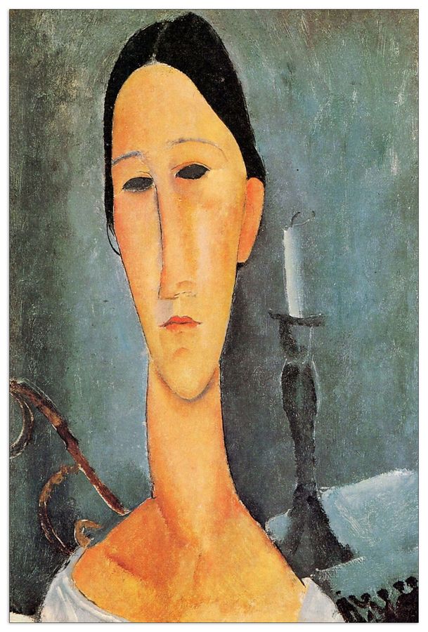 Modigliani Amedeo - Portrait of Anna Zborowska III, Decorative MDF Panel (90x135cm)