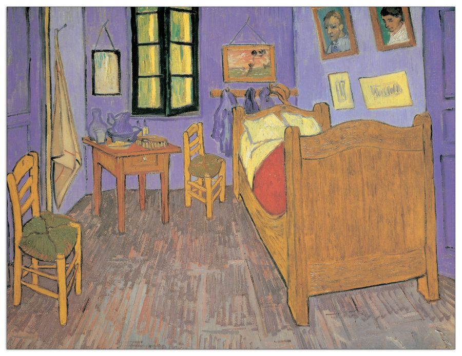 Van Gogh - Van Goghs Bedroom, Decorative MDF Panel (100x76cm)