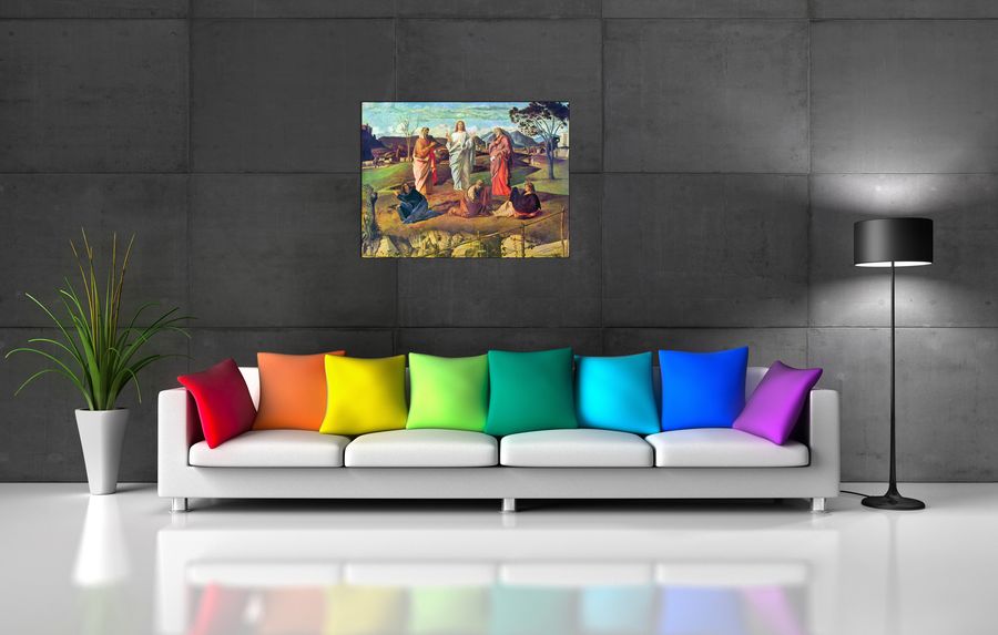 Bellini Giovanni - Transfiguration of Christ, Decorative MDF Panel (80x60cm)