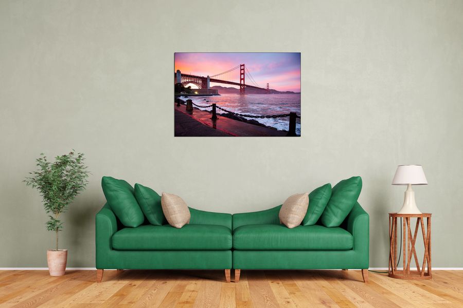 Art Studio - San Francisco Golden Gate, Decorative MDF Panel (90x60cm)