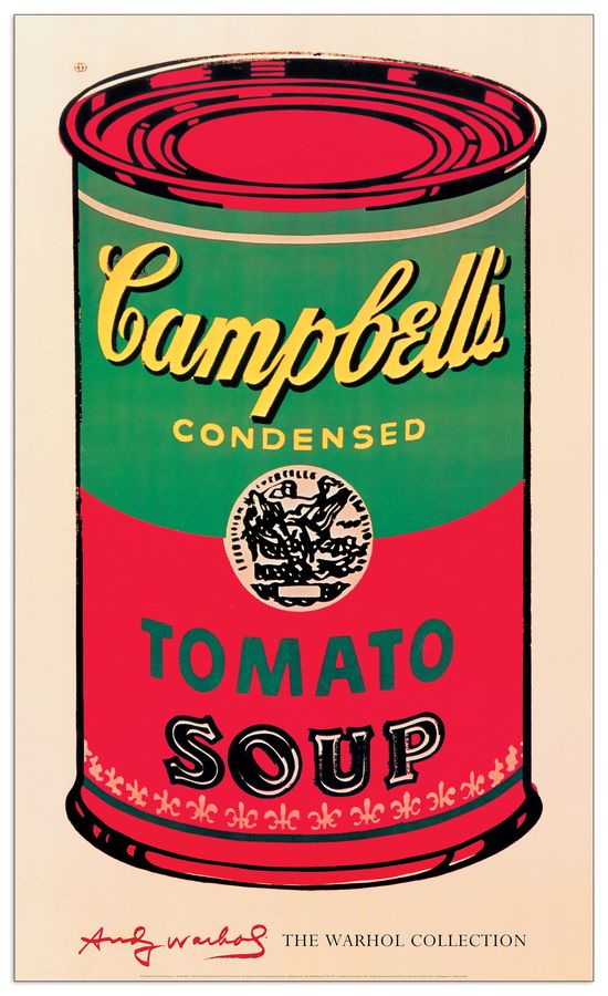 Warhol - Campbell's Soup Can, 1965, Decorative MDF Panel (61x101cm)