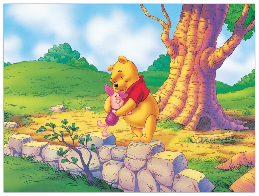 Disney - A Hug From Pooh, Decorative MDF Panel (40x30cm)