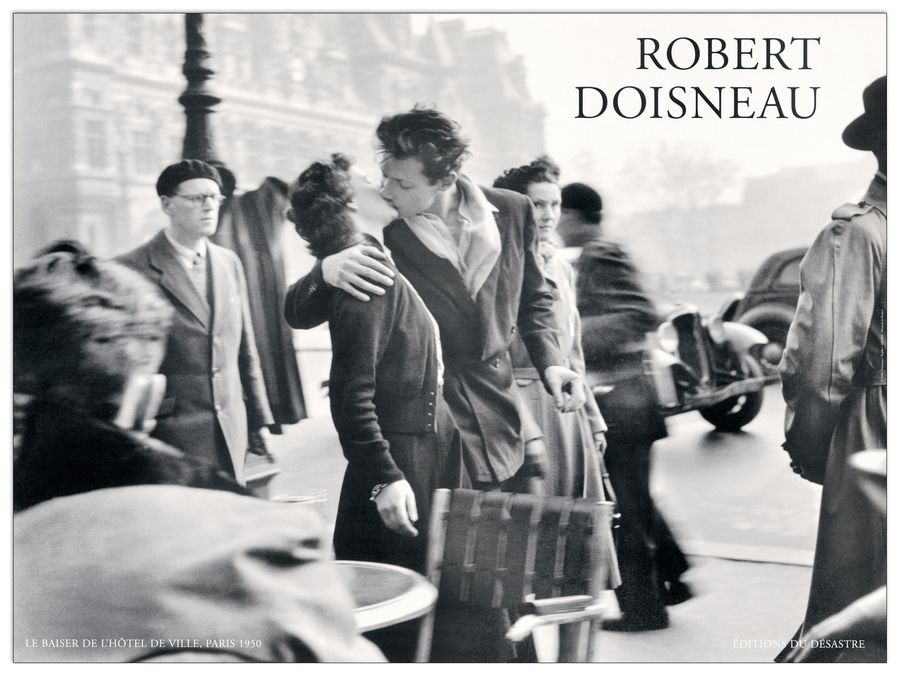 Doisneau - Bacio All Hotel De Ville Paris 1950, Decorative MDF Panel (80x60cm)