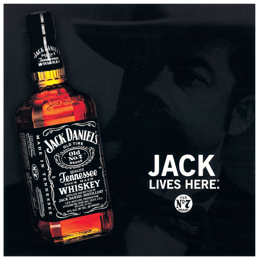 Anonymous - Jack Daniel's, Decorative MDF Panel (40x40cm)