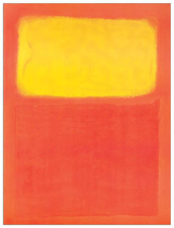 Rothko - Orange And Yellow, Decorative MDF Panel (47x62cm)