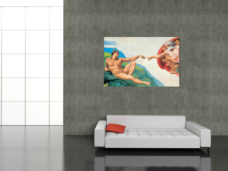 Michelangelo - The Creation Of Adam, Decorative MDF Panel (175x115cm)