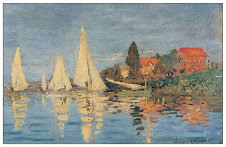 Monet - Regata At Bargenteuil, Decorative MDF Panel (140x90cm)