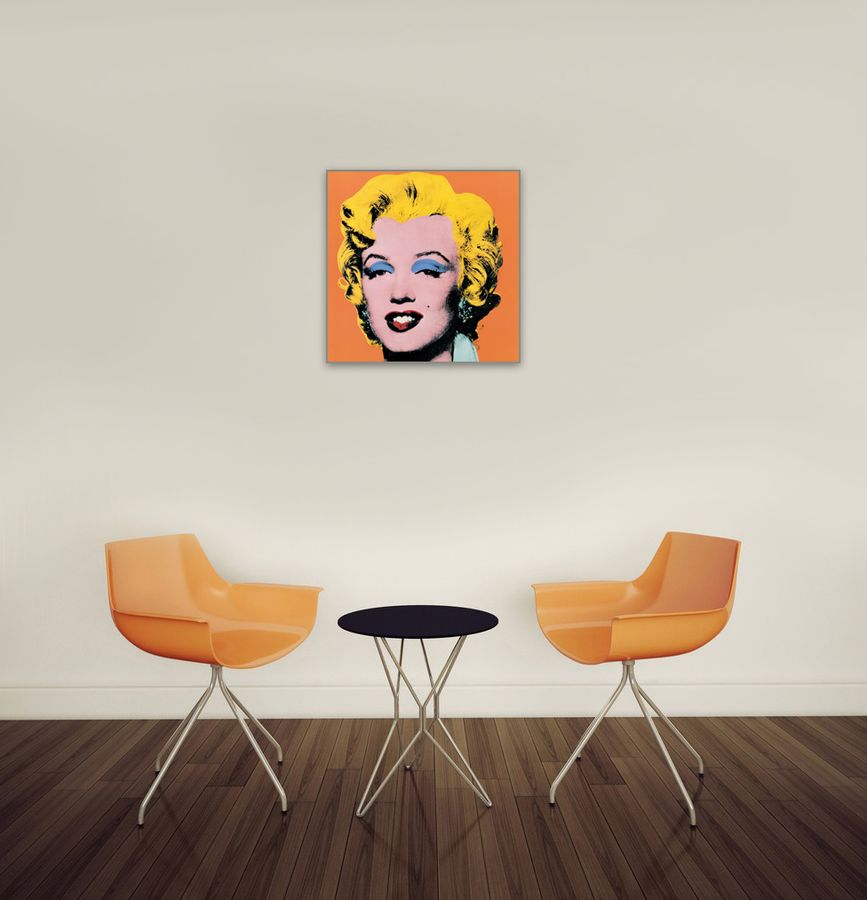 Warhol - Shot Orange Marilyn, 1964, Decorative MDF Panel (65x71cm)