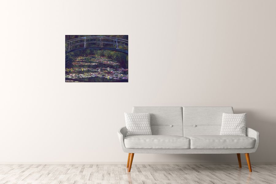 Monet Claude - Water Lily Pond V, Decorative MDF Panel (80x60cm)