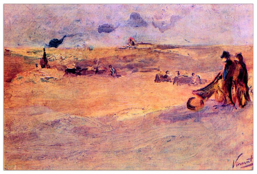 Van Gogh Vincent - The dunes, Decorative MDF Panel (135x90cm)