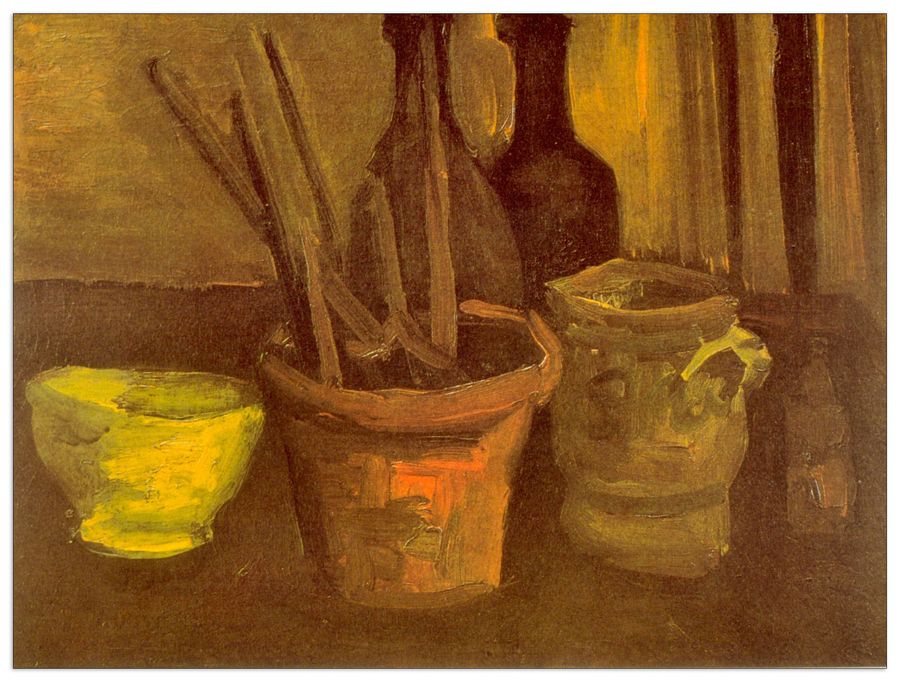 Van Gogh Vincent - Paintbrushes, Decorative MDF Panel (120x90cm)