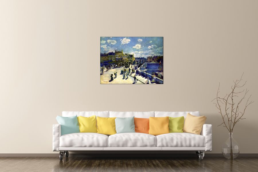 Renoir Pierre-auguste - Pont-Neuf, Decorative MDF Panel (80x60cm)