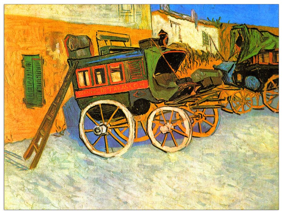Van Gogh Vincent - The coach of Tarascon, Decorative MDF Panel (80x60cm)