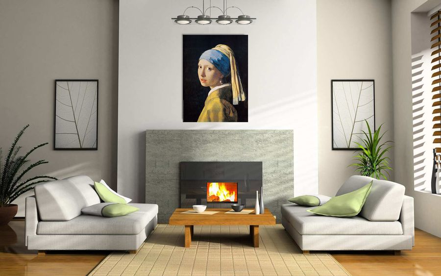 Vermeer - Ragazza Con L'orecchino Di Perla, Decorative MDF Panel (60x80cm)
