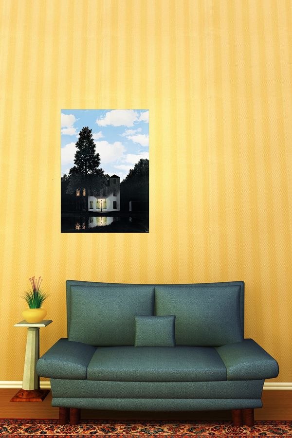 Magritte - L'Empire des Lumières, Decorative MDF Panel (50x70cm)