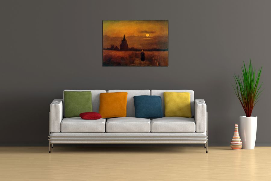 Van Gogh Vincent - Fields, Decorative MDF Panel (80x60cm)